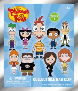 Phineas und Ferb 3D PVC-Taschenanhänger Series 1...