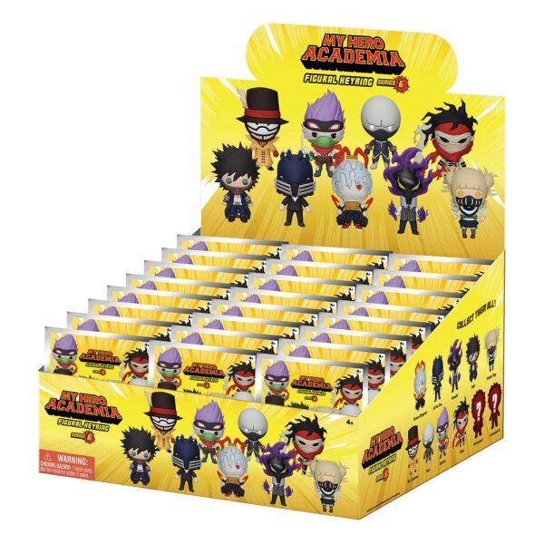 My Hero Academia 3D PVC-Taschenanhänger Serie 6 Display (24)