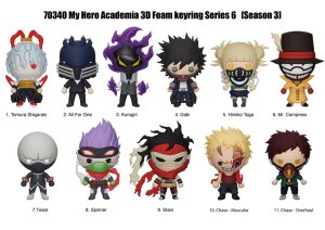 My Hero Academia 3D PVC-Taschenanhänger Serie 6...
