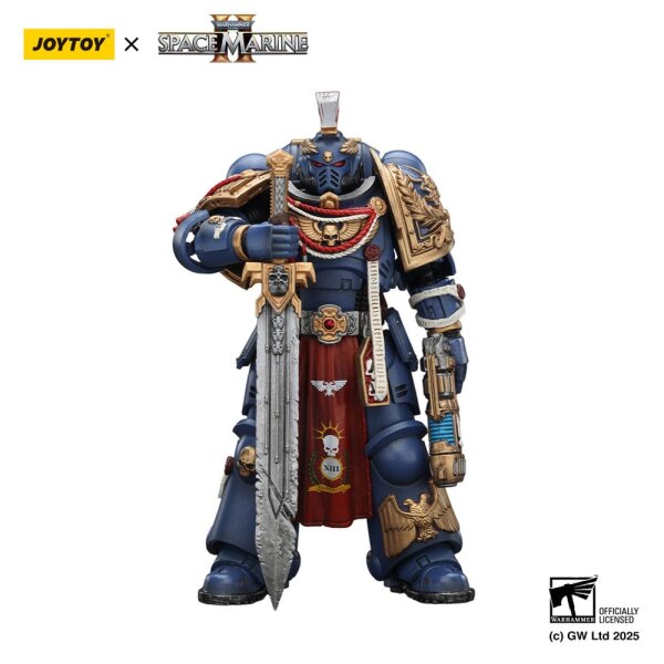 Warhammer 40,000: Space Marine 2 Actionfigur Ultramarines Relic Primus Armourwith Plasma Pistol and Combat Blade 13 cm