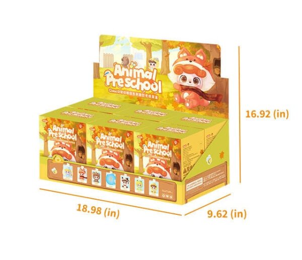 QKid: Animal Preschool Series Blind Box Figur 18 cm Display (6)