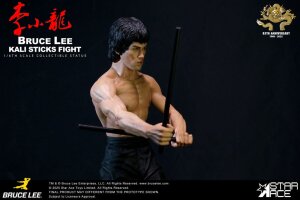 Der Mann mit der Todeskralle My Favourite Movie Statue 1/6 Bruce Lee Kali Sticks Fight Normal Basement Version 30 cm