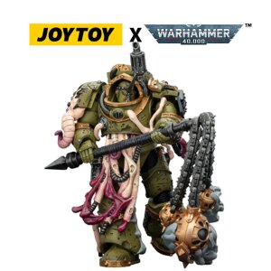 Warhammer 40,000 Actionfigur Death Guard Blightlord Terminator 2 with Flail of Corruption 14 cm