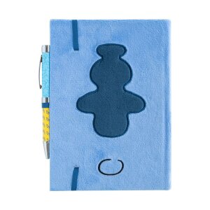 Stitch Premium Plüsch Notizbuch A5 mit Stift Tropical