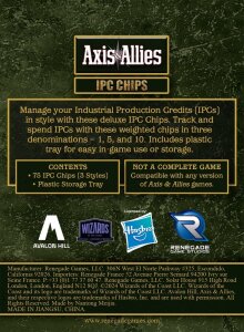 Avalon Hill Brettspiel Axis & Allies: IPC Chips...