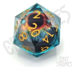 CritStones Liquid Core Würfel D20 Eye of the Oracle...