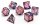 CritStones Liquid Core Würfel Set Fey Mist (7)