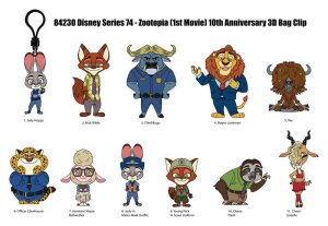 Zootopia 3D PVC-Taschenanhänger Serie 73 Display (24)