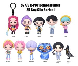 K-Pop Demon Hunter 3D PVC-Taschenanhänger Series 1...