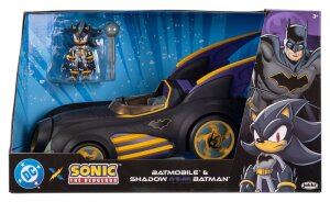 DC x Sonic - The Hedgehog Actionfigur mit Fahrzeug Shadow...