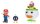 World of Nintendo Minifiguren 2er-Pack Mario and Bowser Jr. Clown Car 6 cm