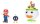 World of Nintendo Minifiguren 2er-Pack Mario and Bowser Jr. Clown Car 6 cm