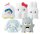 Sanrio Twinchees Minifiguren Hello Kitty & Friends Playing Ghost 5 cm Blind Pack Display (24)
