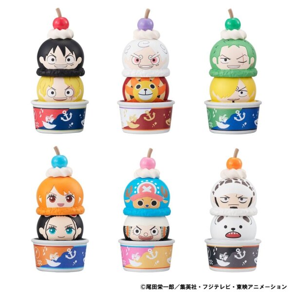 One Piece Tsumichen Stack up & Change Sammelfiguren 6er-Pack 8 cm (with gift)