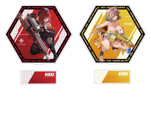 Goddess of Victory: Nikke Acrylic Stand PtZ Double-Sided Rapi: Red Hood / Anis: Sparkling Summer 25 cm