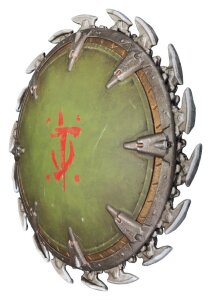 Doom: The Dark Ages Wand-Skulptur Shield Saw 25 x 25 cm