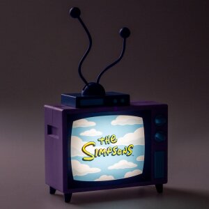 Die Simpsons Lampe mit USB-C TV