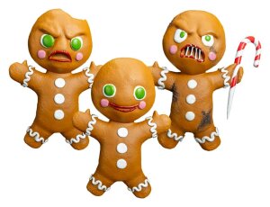 Krampus Prop Repliken 3er-Pack Gingerbread Men