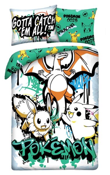Pokemon Bettwäsche Ver. 18 140 x 200 cm / 70 x 90 cm
