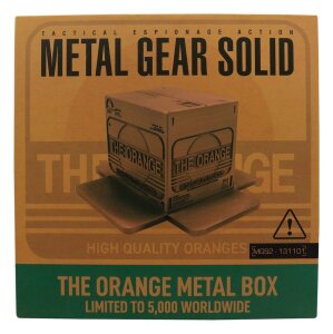Metal Gear Solid 2 Replik Cardboard Box Antique Gold