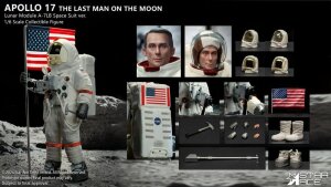 NASA Apollo 17 Actionfigur 1/6 The Last Man on the Moon...