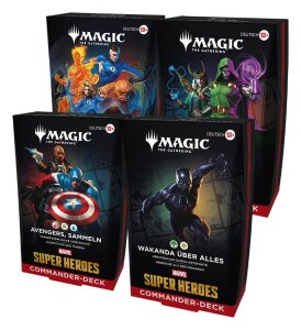 Magic the Gathering Marvel Super Heroes Commander Decks...