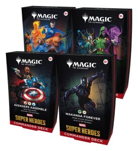 Magic the Gathering Marvel Super Heroes Commander Decks...