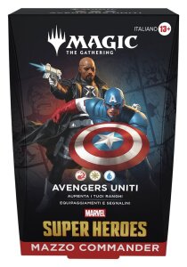Magic the Gathering Marvel Super Heroes Commander Decks Umkarton (4) italienisch