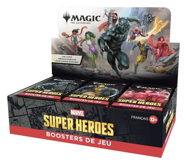 Magic the Gathering Marvel Super Heroes Play-Booster Display (30) französisch