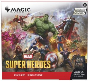 Magic the Gathering Marvel Super Heroes Szenenboxen Display (4) englisch