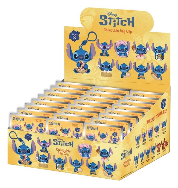 Lilo & Stitch 3D PVC-Taschenanhänger Series 8 Display (24)