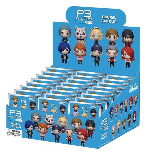 Persona 3 3D PVC-Taschenanhänger Series 1 Display (24)