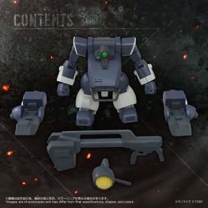 Armored Trooper Votoms Toyrise Actionfigur 1/48 AT-09 Zwerg Wetlands Leg 7 cm