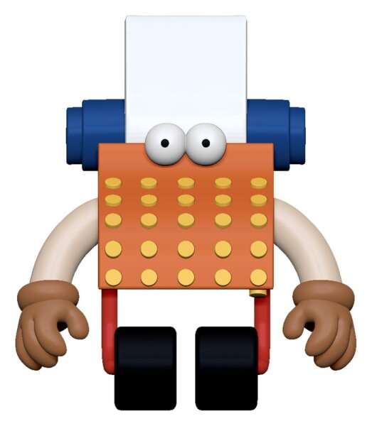 Sesamstraße ReAction Actionfigur Wave 06 Typewriter Guy 10 cm