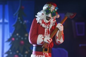 Terrifier 3 Toony Terrors Actionfigur Santa Suit Art the Clown (Bloody Version) 15 cm