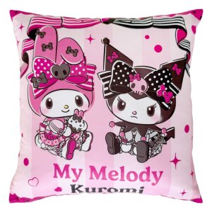 Sanrio Pink Black Party Series Kissen Kuromi & My...