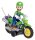Der Super Mario Galaxy Film Actionfigur mit Rückziehmotorrad Luigi 6 cm