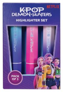 KPop Demon Hunters Textmarker 3er-Pack Huntr/x
