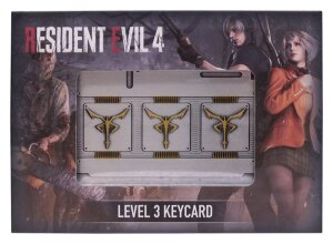 Resident Evil 4 Repliken 3er-Pack Level 3 Keycards Limited Edition
