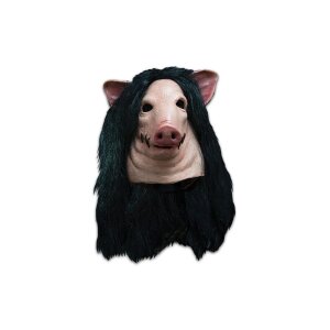 Saw Latex-Maske mit Kunsthaar Pig