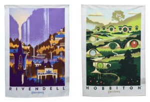 Herr der Ringe Geschirrtuch 2er Pack Rivendell &...