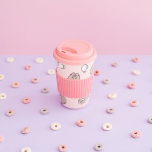 Pusheen Keramikbecher mit Deckel 400 ml