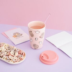 Pusheen Keramikbecher mit Deckel 400 ml