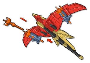 Power Rangers Thunderzord Actionfigur Firebird