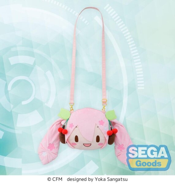 Character Vocal Series 01: Hatsune Miku fuwa petit Umhängetasche Sakura Miku Face (M)