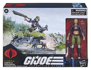 G.I. Joe Classified Series Actionfigur und Fahrzeugset #194 Zanya und Dreadnok Chameleon (Swamp Skier) 15 cm