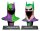 Batman DC Direct Mini-Replik 1/3 2er-Pack Batman Masken Hush & Knightfall (Jokerized) (Gold Label) 18 cm
