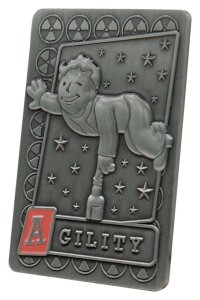 Fallout Metallbarren mit Album S.P.E.C.I.A.L. Perk Card...