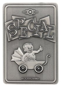 Fallout Metallbarren mit Album S.P.E.C.I.A.L. Perk Card Collector’s Album