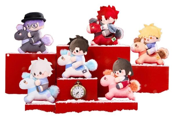 Link Click Mini Plüschfiguren Ride on Dreams Blind Box 13 cm Display (6)